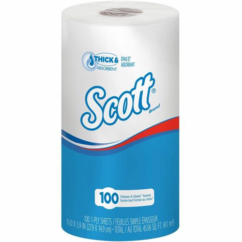Kimberly-Clark Professional  Paper Towels, Choose-A-Sheet,1.8"Core,102 Sht/Roll,24/CT,WE