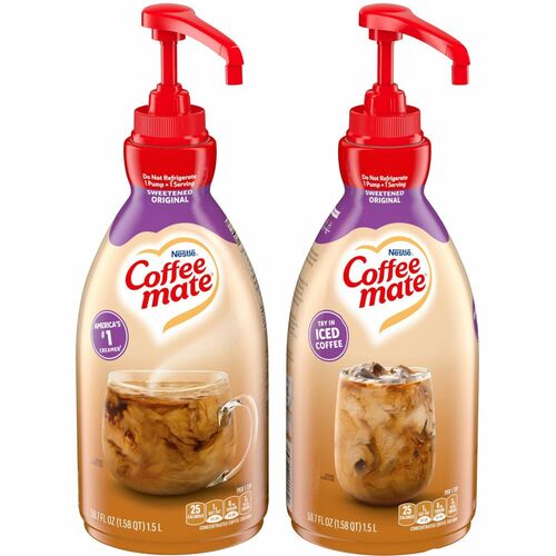 Nestle USA  Creamer, Liquid, Pump Bottle, 1.5L, 2/CT, Original