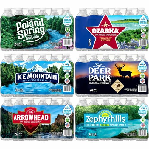 Nestle Waters North America  Spring Water, 0.5 Liter Bottles, 1872/PL