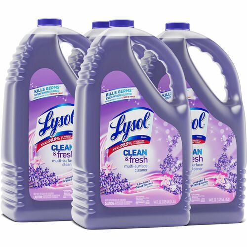 Reckitt Benckiser  Cleaner, Multisurface, Lavender/Orchid, 144 fl oz, 4/CT, PE
