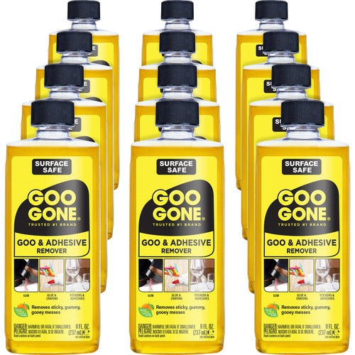 Weiman Products  Adhesive Remover, w/Citrus Scent, 8 oz, 12/CT, Orange