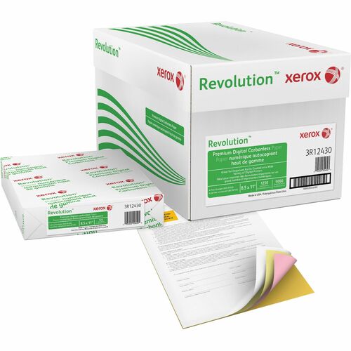 Xerox  Carbonless Paper,4-Part,Str,8.5"x11",1250Sets/CT,WE/CN/PK/GR