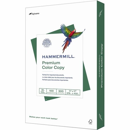 Hammermill  Copy Paper,Color,28 lb,100 GE/114 ISO,500/RM,11"x17",WE-HAM102541