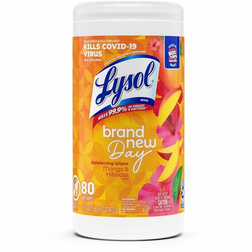 Reckitt Benckiser  Disinfecting Wipes, Brand New Day, 80 Sheet/Can, White