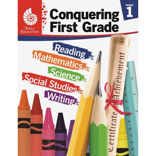 Shell Education Teacher Created Materials  Conquering 1st Grade Workbook, Skills Activities, 168-pg