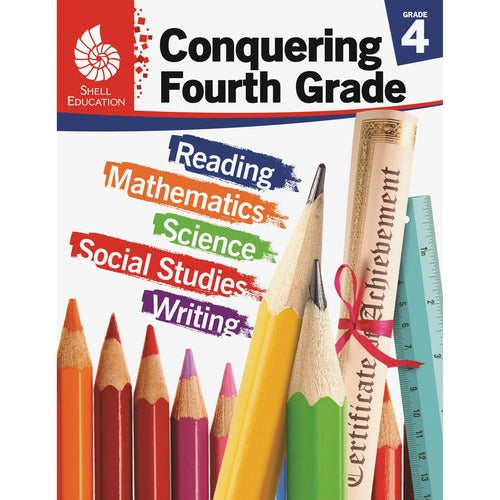 Shell Education Teacher Created Materials  Conquering 4th Grade Workbook, Skills Activities, 168-pg
