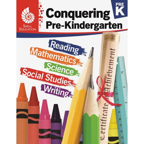 Shell Education Teacher Created Materials  Conquering Pre-K Workbook, Skills Activities, 168-pg
