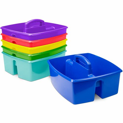Storex Industries Corporation  Large Caddy, 11-1/5"Wx13-1/5"x10-3/4"H, 6/CT, Assorted