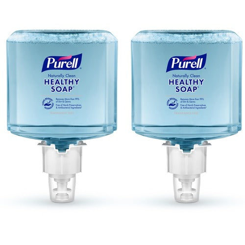 Gojo  Soap Refills, Foam, f/ES6 Dispenser, 1200ml, 2/CT, Blue-GOJ647002