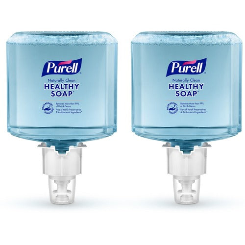 Gojo  Soap Refills, Foam, f/ES6 Dispenser, 1200ml, 2/CT, Blue-GOJ647102