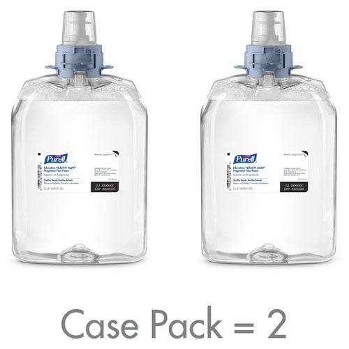 Gojo  Soap Refills, Foam, f/FMX-20 Dispenser, 2000ml, 2/CT, Clear-GOJ521202