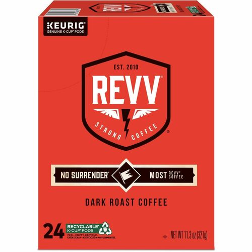 Green Mountain  Coffee,No Surrender,Dark Roast,K-Cup,24/BX,Brown-GMT196924