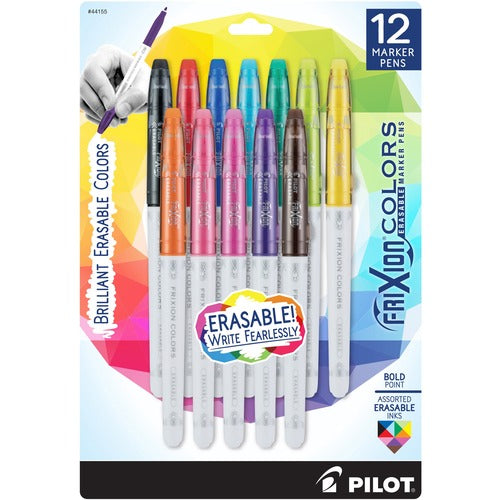 Pilot  Marker, Erasable, Bold Point Type, 12/PK, Assorted
