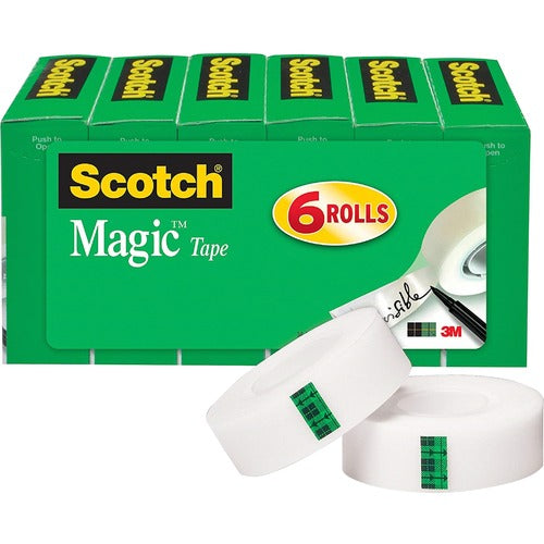 3M  Magic Tape, 1" Core, 3/1"x1000", 12/BD, Transparent