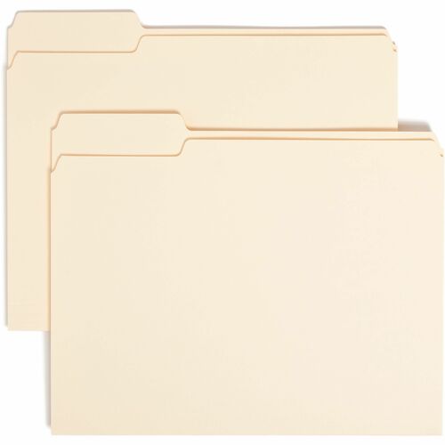 Smead  File Folders,1/3 Left Tab Cut,1 Ply,Letter,100/BX,5BX/CT,MLA