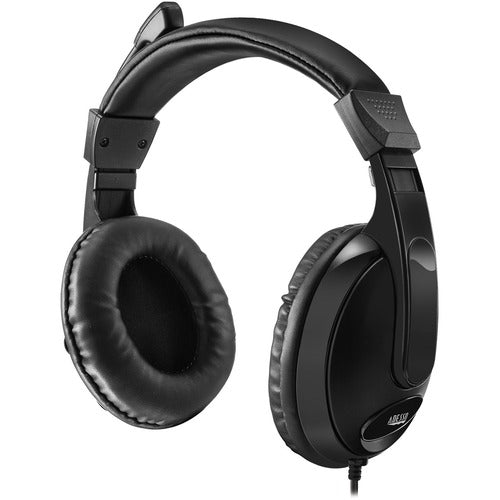 Adesso  Headphones,Binaural,w/3.5mmJack,w/Mic,Omnidirectional,Black