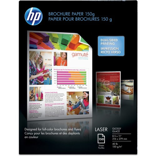 Hewlett-Packard  Laser Brochure Paper,40 lb,97GE/113 ISO,8-1/2"x11",150/PK,WE-HEWQ6611A