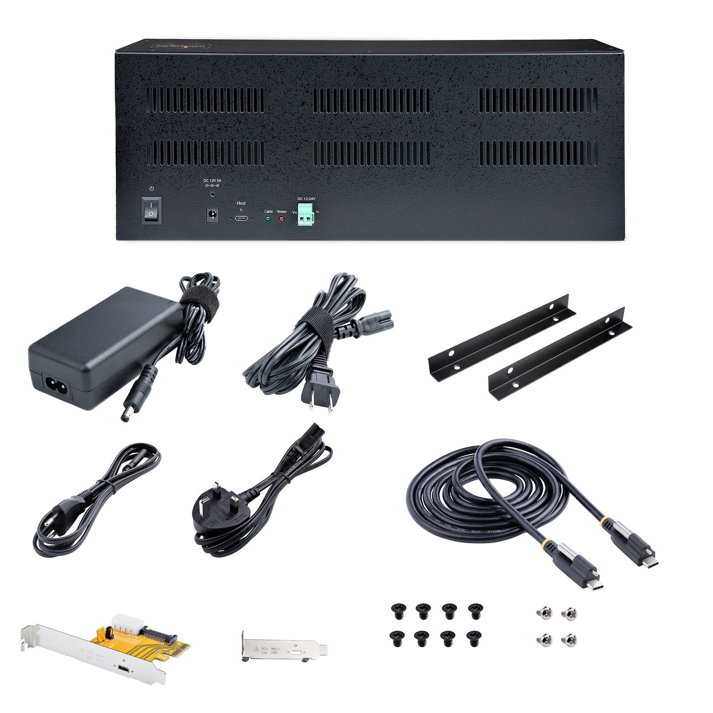 StarTech.com 4PCIE-PCIE-ENCLOSURE interface cards/adapter PCIe, Terminal