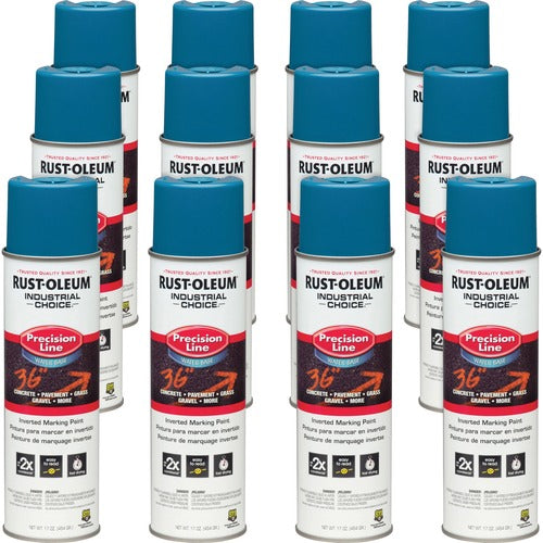 Rust-Oleum  Marking Paint Spray,Water-Based,17 oz,12/CT,APWA Caution BE