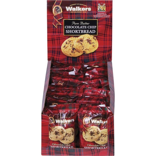 Office Snax  Cookies, Chocolate Chip Shortbread, 20/BX, Multi