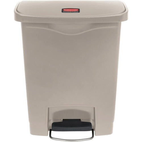 Rubbermaid Commercial Products  Waste Bin,Step-on Front,8 Gal,10-1/2"x16-7/10"x21-1/10",BG