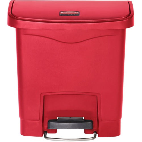Rubbermaid Commercial Products  Waste Bin,Step-on Front,4 Gal,9-1/10"x14-4/5"x15-7/10",RD
