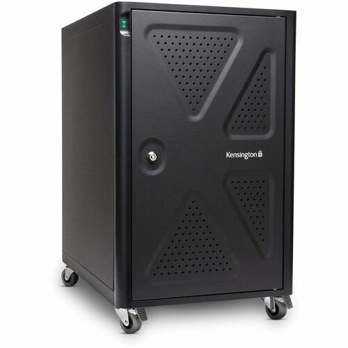 Kensington  Security Charging Cabinet, 16-1/2"Wx23-1/5"Dx28-1/10"H, BK
