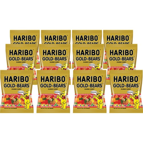 Haribo  Gummy Candy, Haribo Gold Bears, 5oz, 12/CT, Multi