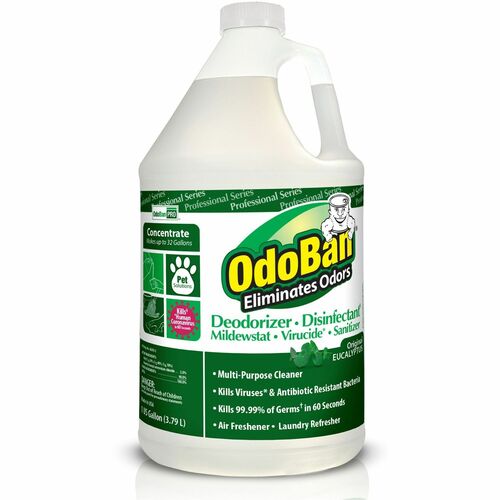 Clean Control Corporation  Deodorizer Disinfectant Conc, 1 Gal, Eucalyptus, 4/CT, GN