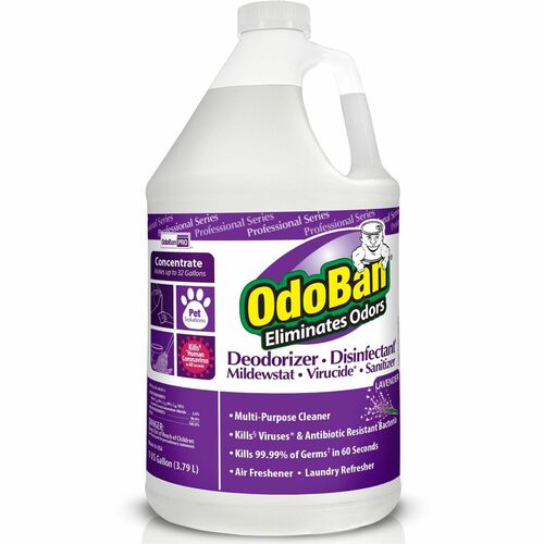 Clean Control Corporation  Odor Eliminator, Concentrate, Lavender, 1 Gal, 4/CT, PE