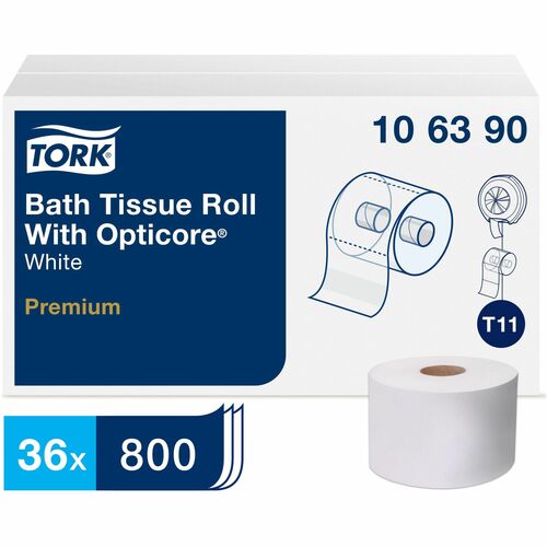 TORK  Bath Tissue, Refill, 2 Ply, Midsize, 36 RL/CT, WE