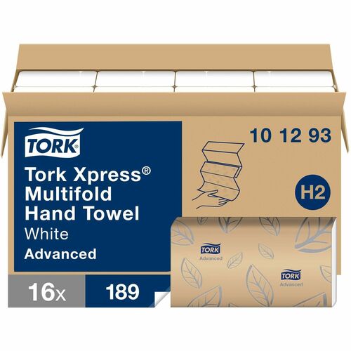 TORK  Paper Towels,Multifold,Xprss,2Ply,3-1/5"L,189/BD,16BD/CT,WE