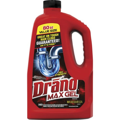 S.C. JOHNSON & SON, INC  Clog Remover, Gel, Professional Strength, 80 fl. oz, Red