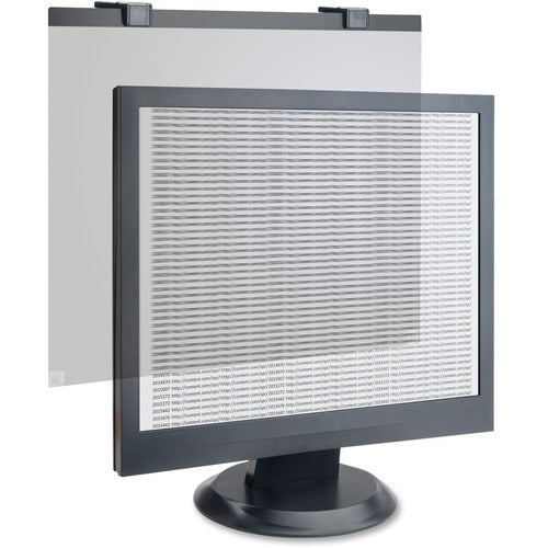 Business Source  Security Glare Filter, Tempered Glass, Fits 17" Screen