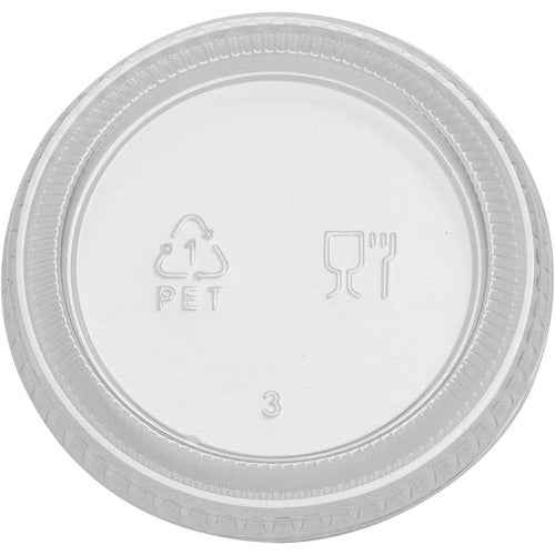 Dixie Foods  Portion Cup Lid, 2-14/25"Wx2-14/15"Lx3/10"H, 100/PK,24/CT,CL-DXEPL20CLEAR