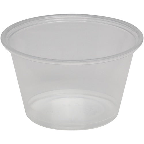 Dixie Foods  Portion Cup,4 oz,2-9/10"Wx2-9/10"Lx1-7/10"H,200/PK,12/CT,CL-DXEPP40CLEAR
