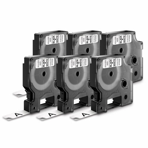 Dymo  Labels, D1, Standard, 6/PK, White-DYM2025517