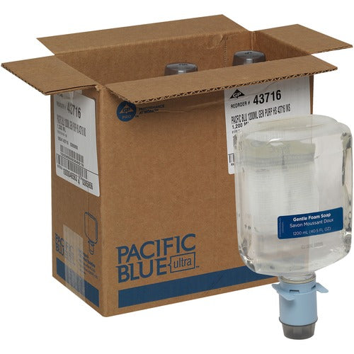 Georgia-Pacific  Foam Soap Refill,Frag-free,f/Auto Disp,1200ml,3BT/CT, Clear-GPC43716