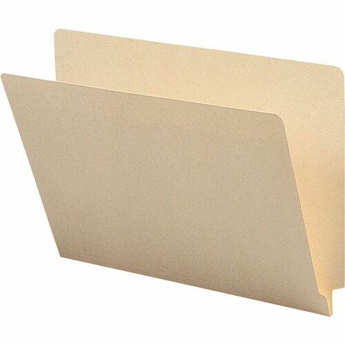 Business Source  End Tab Folders,Straight Tab,Letter,9-1/2"Front,100/BX,MLA