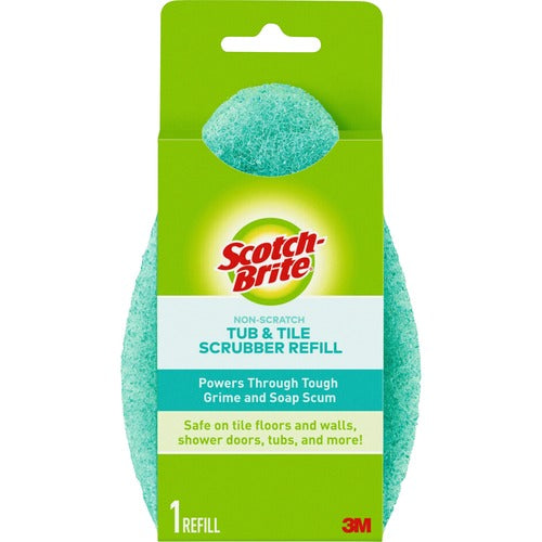 3M  Refill, f/Bath Scrubber, Nonscratch, Antibacterial, Blue