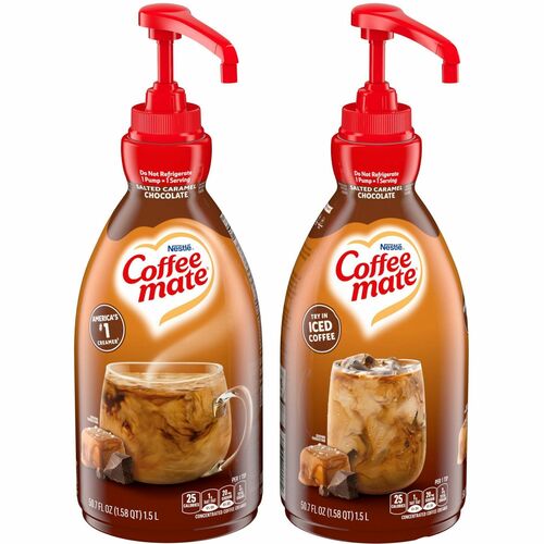 Nestle USA  Creamer, Liquid, Salted Caramel Choc, 50.7 fl oz, 2/CT, MI