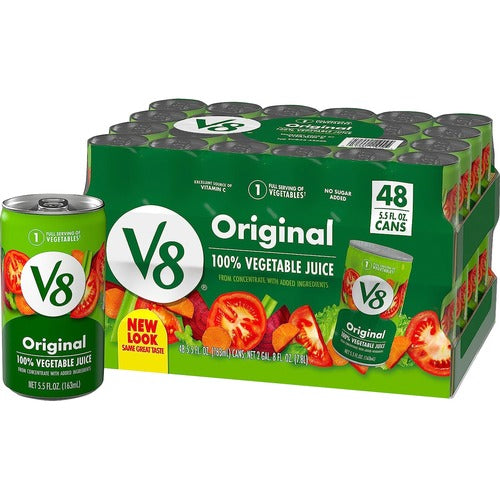 Campbell's  V8 Vegetable Juice, 5.5 oz., 48/CT, Multi