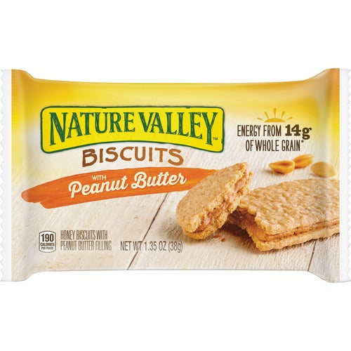 General Mills  Honey Biscuits, w/ Peanut Butter, 1.35 oz., 16/BX, Multi-GNMSN47878