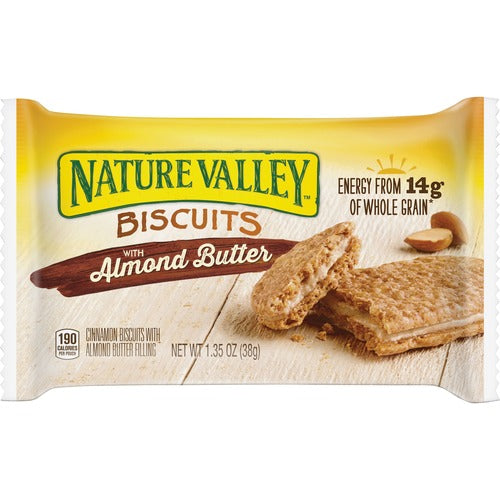 General Mills  Cinnamon Biscuits, w/ Almond Butter, 1.35 oz., 16/BX, Multi-GNMSN47879