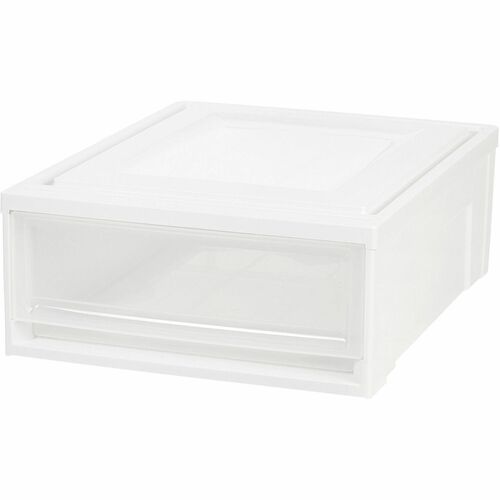 Iris  Stacking Drawer, 22QT, 15-3/4"Wx19-3/5"Lx7"H, 4/CT, White