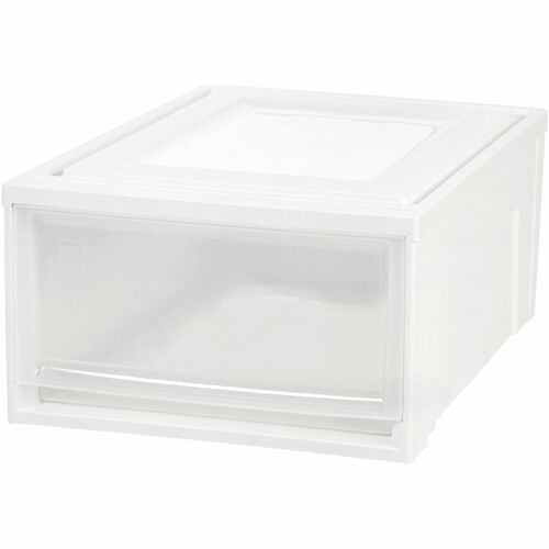 Iris  Stacking Drawer, 30.88QT, 15-3/4"Wx19-3/5"Lx9"H, 3/CT, White