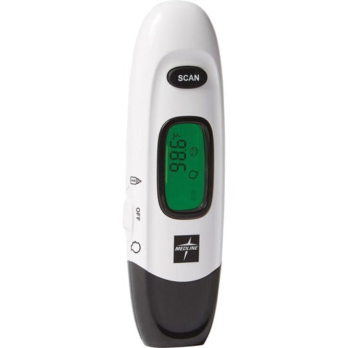Medline  Forehead Thermometer, No Touch, 3-3/10"Wx7-1/4"Lx1-2/5"H, WE