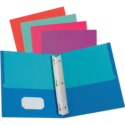 Oxford  Folder, Twin-Pocket, Fastener,1/10"x11-3/4"x9-2/5",50/BX,AST