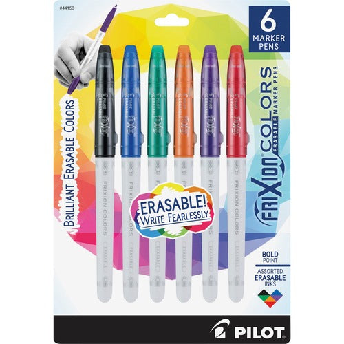 Pilot  Marker, Erasable, 5-1/4"Wx1/2"Lx7-3/5"H, 6/PK, Assorted