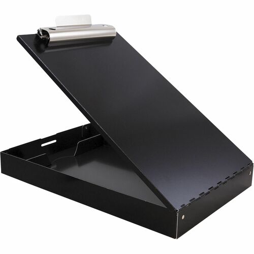Saunders  Storage Clipboard, 1-1/2" Storage, 9"Wx14-1/4"Lx2-3/4"H, BK